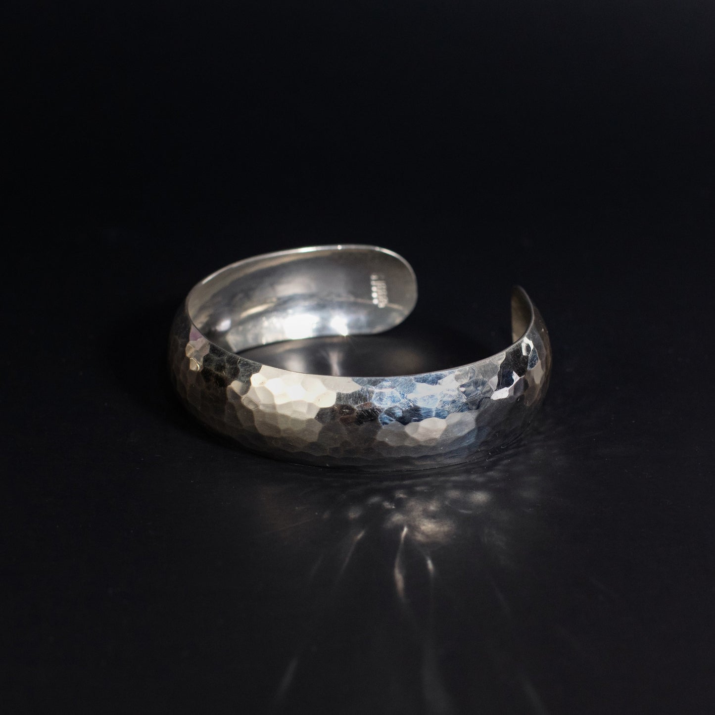 5/8" Pure Silver Cuff - Hammered