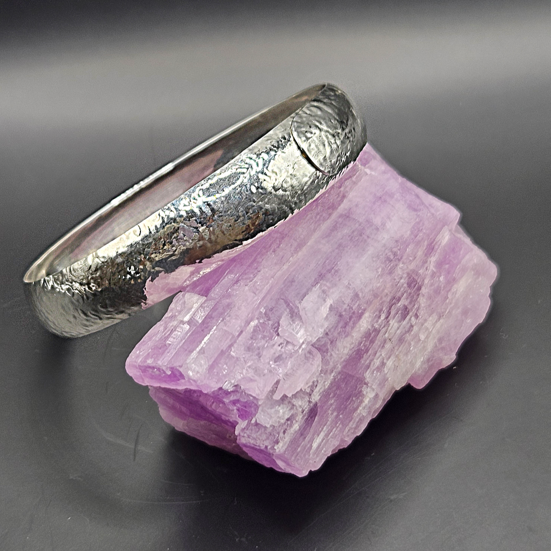 Argentium Silver Continuous Cuff Bracelet - Textured